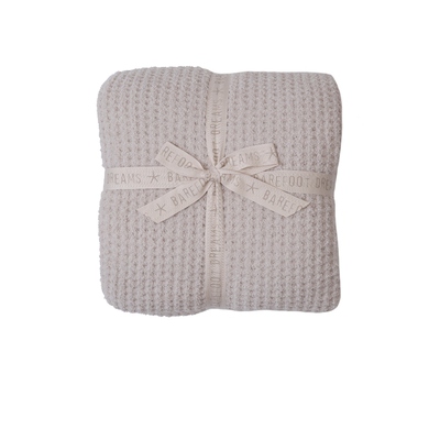 Barefoot Dreams Full/Queen CozyChic Waffle Bed Blanket Taupe