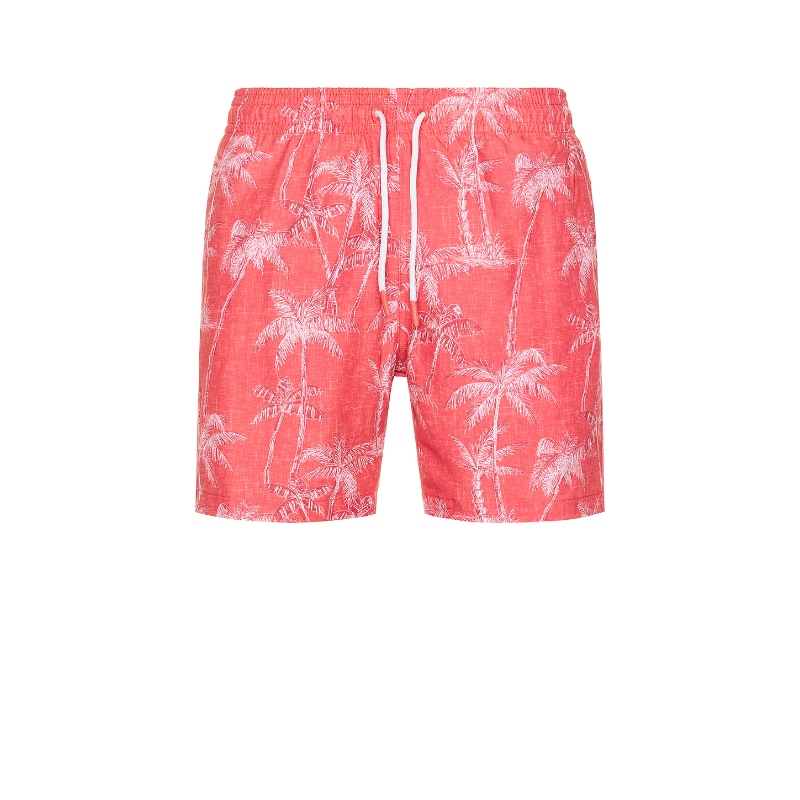 Trunks Surf & Swim Co. 游泳短裤红色运动复古风REVOLVE