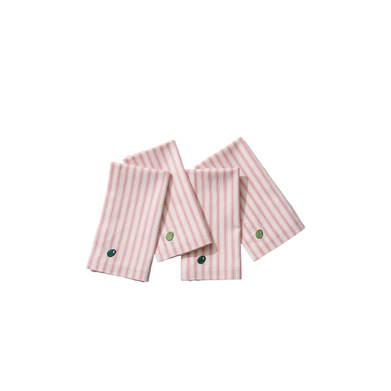 Frasier Sterling OLIVE YOU DINNER NAPKIN 餐巾 粉色REVOLVE小