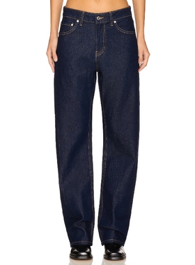 EB Denim Alida Loose Bowed 牛仔裤蓝色丹宁阔腿裤REVOLVE新款