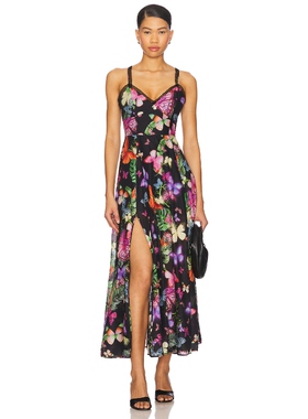 Charo Ruiz Ibiza IRASO 长款连衣裙女夏 黑色REVOLVE小众新款