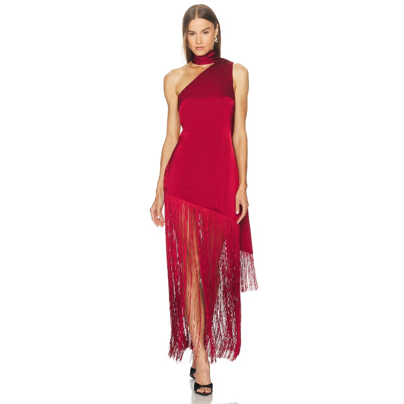Michael Costello CASSIS 裙子 红色REVOLVE小众新款