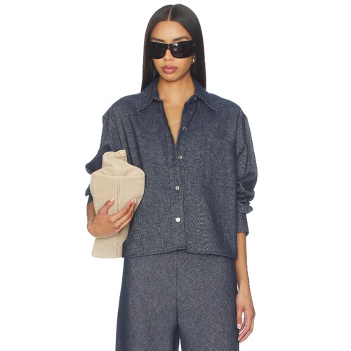 Vince Cropped Long Sleeve Shirt 26春夏新品 revolve小众新款
