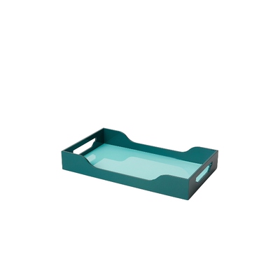 Printworks Medium Swell Lacquered Tray 蓝色 REVOLVE小众新款
