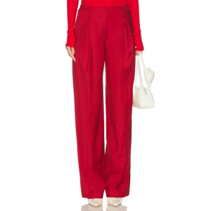 [早秋新品]Blumarine TWILL 阔腿 红色美式休闲风REVOLVE小众新款