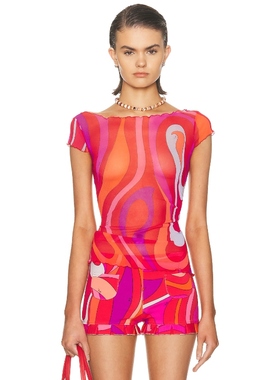 Emilio Pucci 上装 粉色 y2k辣妹风REVOLVE小众新款