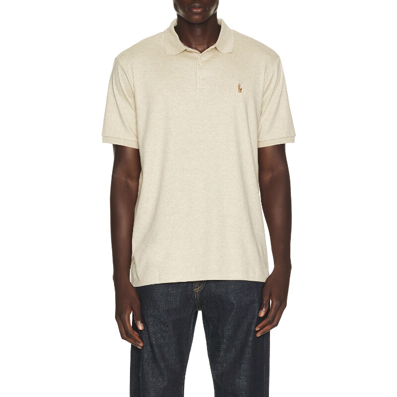 Polo Ralph Lauren米白色上衣翻领通勤风秋冬新品T恤REVOLVE