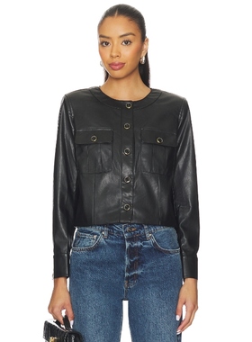 [冬季新品]PAIGE VERITY 夹克 黑色美式休闲风REVOLVE小众