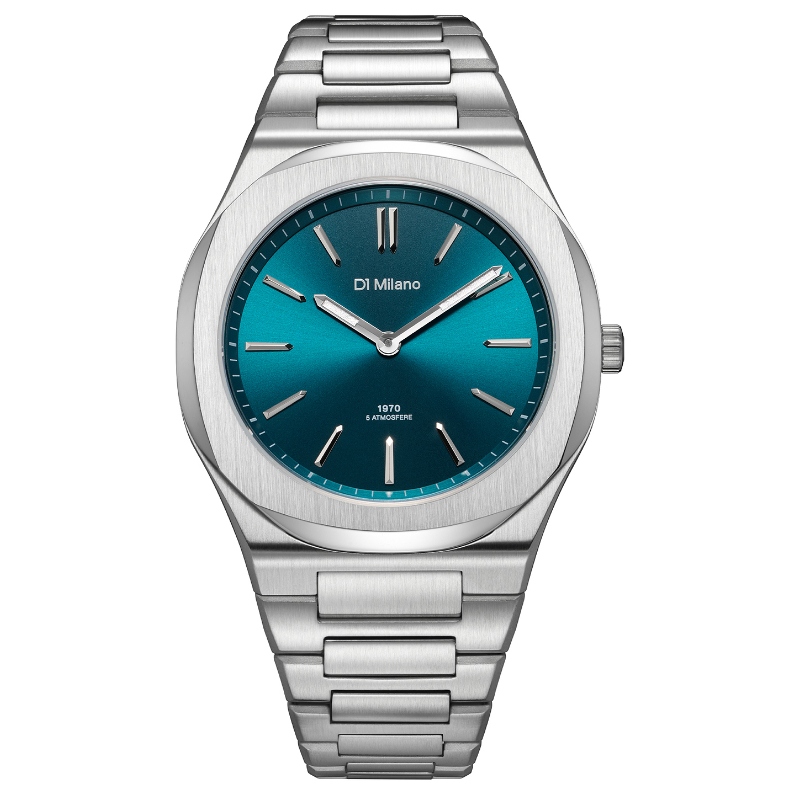 D1 Milano ULTRA THIN STEEL 39MM 手表 金属银色REVOLVE小众新款