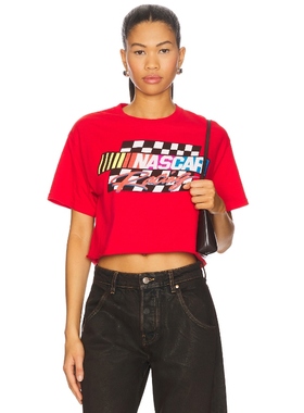 Junk Food NASCAR RACING 短T恤 红色 y2k辣妹风REVOLVE