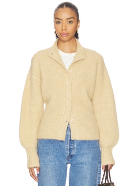 4th & Reckless KATYA 开衫 棕黄色REVOLVE小众新款