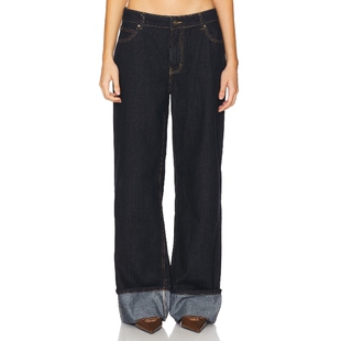 [冬季新品] LIONESS 牛仔裤蓝色美式丹宁复古风REVOLVE小众新款