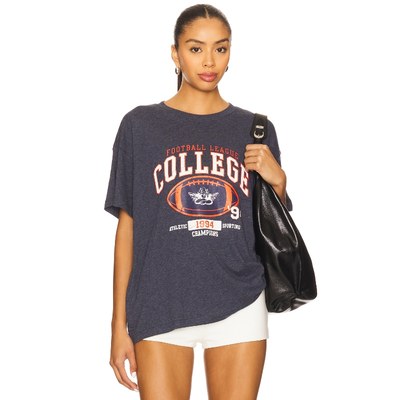 [冬季内搭]Boys Lie图案T恤藏青色辣妹REVOLVE新款