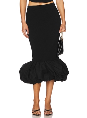 [冬季新品]SIMKHAI CAMILLE 半身裙 黑色REVOLVE小众