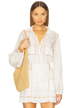 [春季新品]Sancia FIORA 长袖上装 白色y2k辣妹风REVOLVE春季