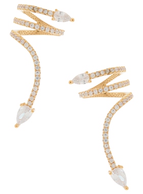 Maison Irem 蛇形耳饰 金属金色REVOLVE小众新款