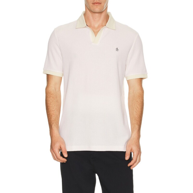 Original Penguin JACQUARD HONEYCOMB POLO 衫 revolve小众新款图片