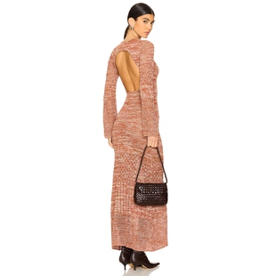 ESCVDO MURGA 针织连衣裙保暖米色REVOLVE小众新款