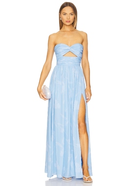 [冬季新品]Katie May ADELE 长裙 蓝色REVOLVE小众