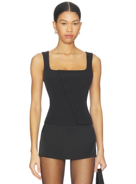 ALL THE WAYS GWYNNE 上装 黑色 y2k辣妹风REVOLVE小众新款