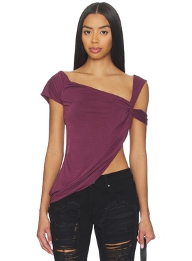 Jaded London CUPRO DRAPED 上装 紫色 Y2K辣妹风00’sREVOLVE小