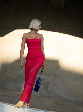 h:ours RIOS 长裙连衣裙女夏