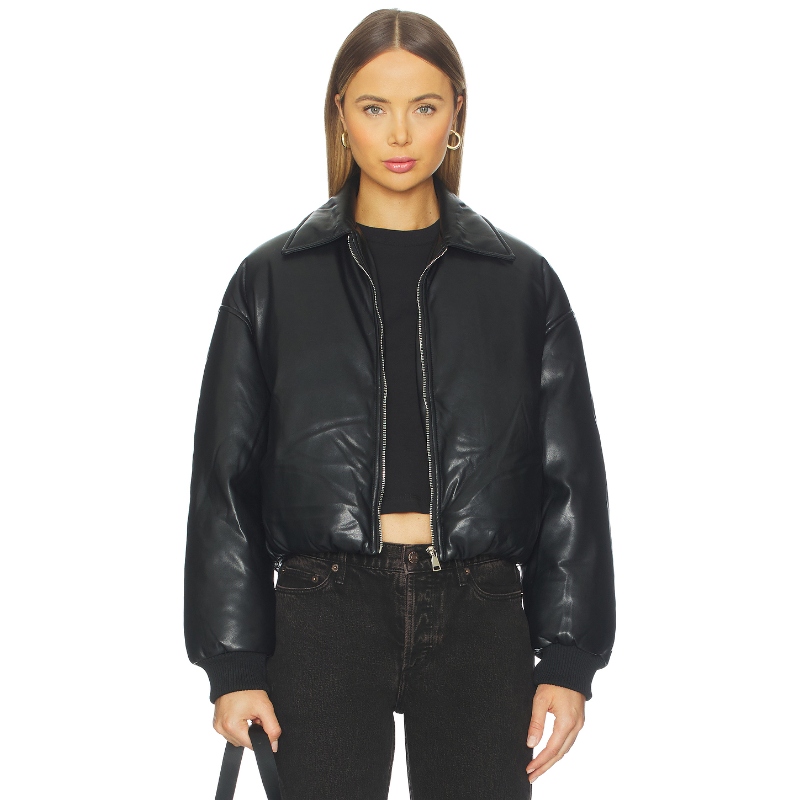 [冬季新款]superdown 机车夹克美式休闲风保暖皮衣外套REVOLVE