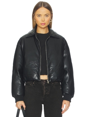 [冬季新款]superdown 机车夹克美式休闲风保暖皮衣外套REVOLVE