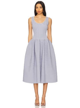 self-portrait 中长款针织连衣裙保暖REVOLVE小众新款