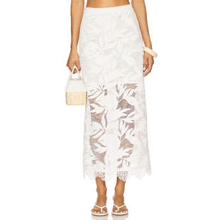 [冬季新品]Waimari ARYA 长款半身裙 白色 REVOLVE小众