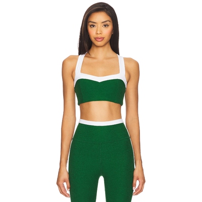 Beyond Yoga SPACEDYE TROPHY 运动胸罩 绿色 运动复古风REVOLVE