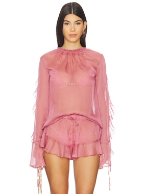 Shani Shemer JEANIE 衬衫 revolve情人节穿搭 玫瑰