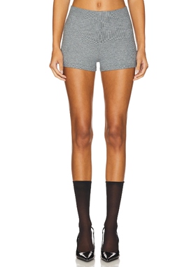 GUIZIO 短裤美式休闲风REVOLVE小众新款平纹单面针织布运动短裤