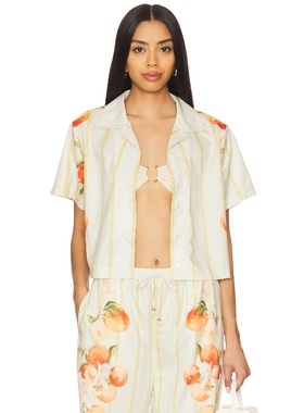 [冬季新品] La Porte 黄色衬衫REVOLVE小众新款