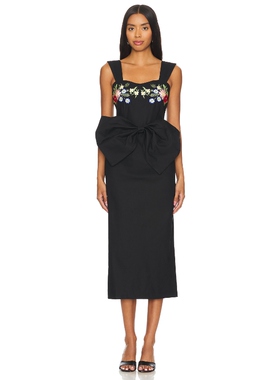 Fanm Mon DOLCE 中长款连衣裙女 黑色REVOLVE小众新款