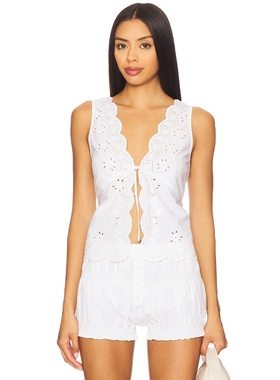 Tularosa TESSIA 上装 白色 y2k辣妹风REVOLVE小众新款