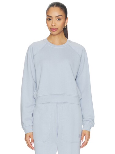 LUNYA Silksweats Lightweight Reversible Slim Fit Raglan Swea