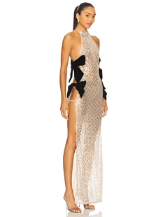 MAEVE Banco 挂脖长款 连衣裙 金属银 Bronx revolve小众新款 and