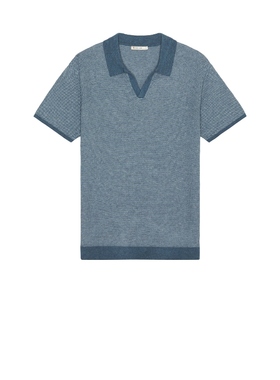 [冬季新品]Marine Layer Liam Sweater Polo 蓝色REVOLVE小众