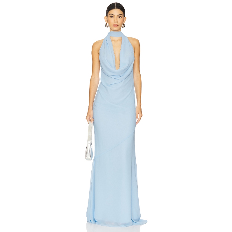 [冬季新品]Lovers and Friends 挂脖露背性感连衣裙礼服裙REVOLVE