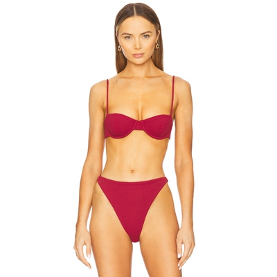 [春节穿搭]Tularosa TACEY上装酒红色y2k辣妹风REVOLVE小众新款