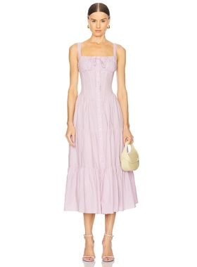 ASTR the Label DRESS 长裙 紫色REVOLVE小众新款