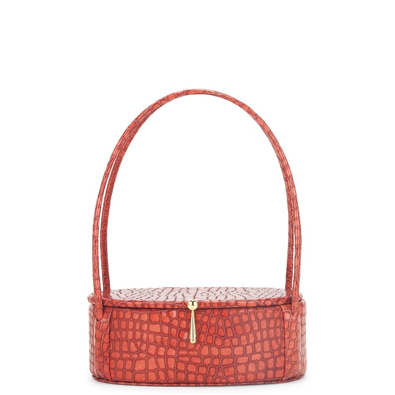 Alexis Constance Petite Oval Bag 砖红色REVOLVE