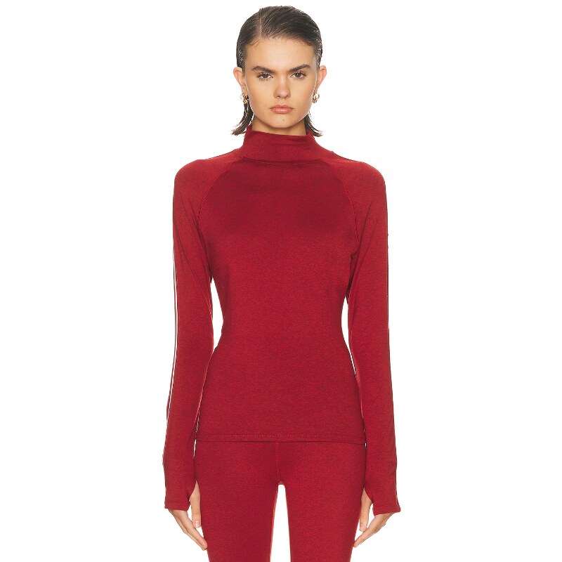 Varley ALWAYS WARM 上装 红色 运动复古风REVOLVE小众新款