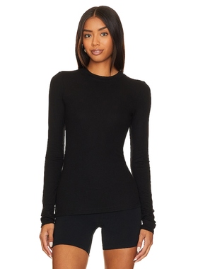 [冬季新品]Splits59运动速干罗纹长袖上装圆领打底衫REVOLVE