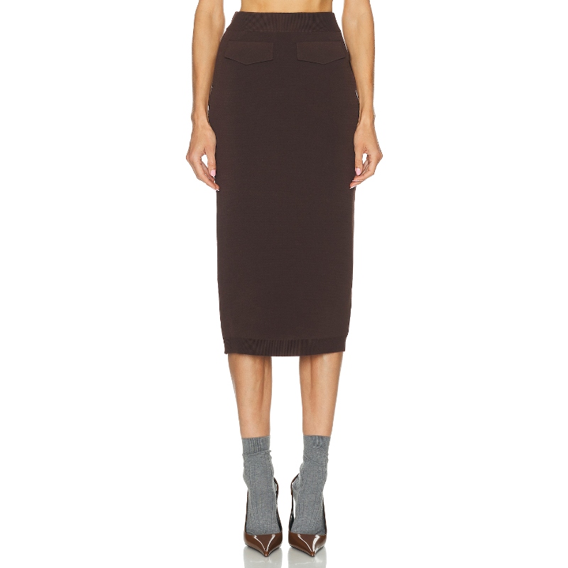 SEROYA OPAL 半身裙 棕色REVOLVE小众新款