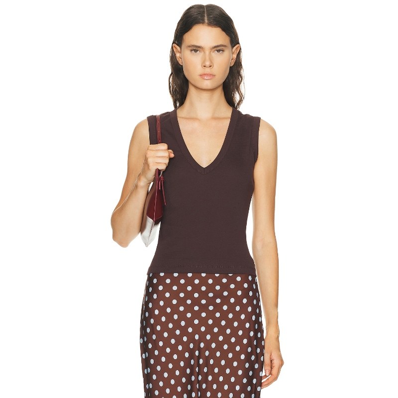 FLORE FLORE DEWI 上装 巧克力色小众新款