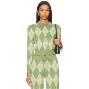 ARGYLE Sunny LOUNGE 开衫 House 绿色REVOLVE小众新款