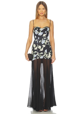 [冬季新品]Katie May MERYL 长裙 黑色REVOLVE小众