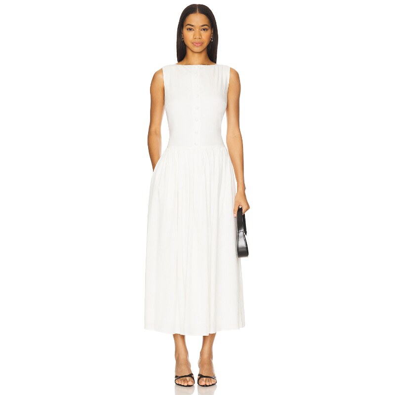 [早秋新品]Rue Sophie LUIZA 连衣裙 白色礼服裙REVOLVE小众